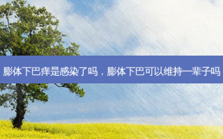 膨体下巴痒是感染了吗，膨体下巴可以维持一辈子吗