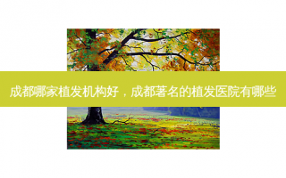 成都哪家植发机构好，成都著名的植发医院有哪些