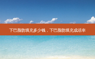 下巴脂肪填充多少钱，下巴脂肪填充成活率