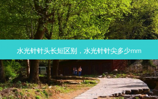水光针针头长短区别，水光针针尖多少mm