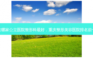 重庆哪家公立医院整形科最好，重庆整形美容医院排名前十位
