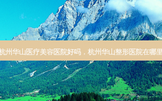 杭州华山医疗美容医院好吗，杭州华山整形医院在哪里
