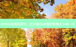 杭州自体脂肪填充，杭州做自体脂肪隆胸多少钱一次