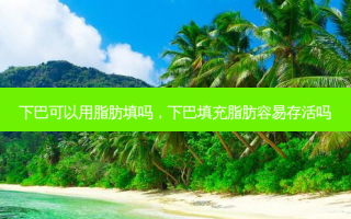 下巴可以用脂肪填吗，下巴填充脂肪容易存活吗