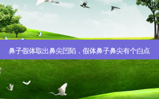 鼻子假体取出鼻尖凹陷，假体鼻子鼻尖有个白点