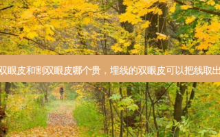 埋线双眼皮和割双眼皮哪个贵，埋线的双眼皮可以把线取出来吗
