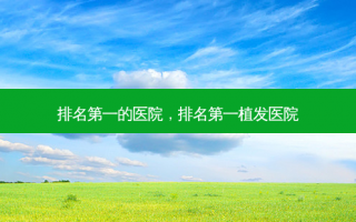 排名第一的医院，排名第一植发医院