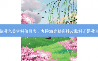 九院激光美容科价目表，九院激光祛斑挂皮肤科还是激光科