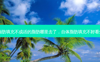 自体脂肪填充不成活的脂肪哪里去了，自体脂肪填充不好看怎么办