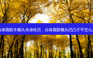 自体脂肪丰额头亲身经历，自体脂肪额头凹凸不平怎么办