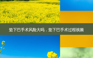 垫下巴手术风险大吗，垫下巴手术过程视频