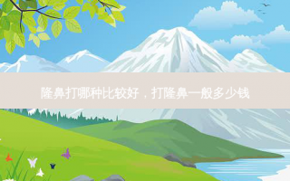 隆鼻打哪种比较好，打隆鼻一般多少钱