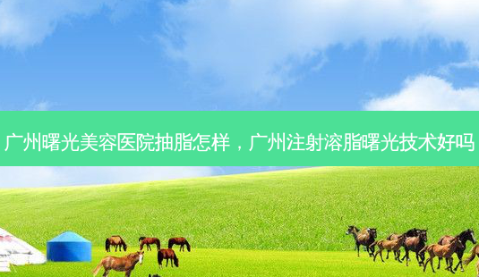 广州曙光美容医院抽脂怎样，广州注射溶脂曙光技术好吗-第1张图片-琢颜网 - 美丽容颜从这里开始