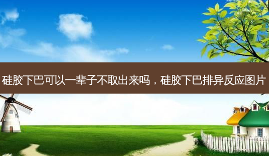 硅胶下巴可以一辈子不取出来吗，硅胶下巴排异反应图片-第1张图片-琢颜网 - 美丽容颜从这里开始