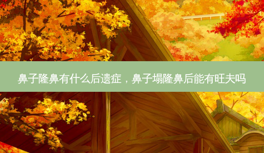鼻子隆鼻有什么后遗症,鼻子塌隆鼻后能有旺夫吗-第1张图片-琢颜网 - 美丽容颜从这里开始 鼻子隆鼻有什么后遗症,鼻子塌隆鼻后能有旺夫吗-第1张图片-琢颜网 - 美丽容颜从这里开始