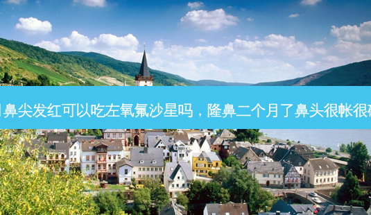 隆鼻二个月鼻尖发红可以吃左氧氟沙星吗，隆鼻二个月了鼻头很帐很硬怎么回事-第1张图片-琢颜网 - 美丽容颜从这里开始