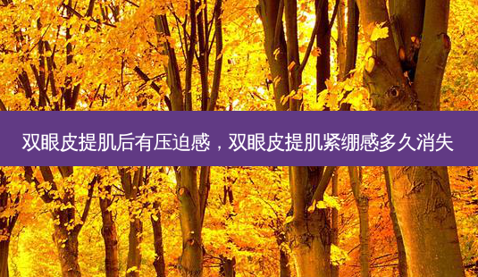 双眼皮提肌后有压迫感,双眼皮提肌紧绷感多久消失-第1张图片-琢颜网 - 美丽容颜从这里开始 双眼皮提肌后有压迫感,双眼皮提肌紧绷感多久消失-第1张图片-琢颜网 - 美丽容颜从这里开始