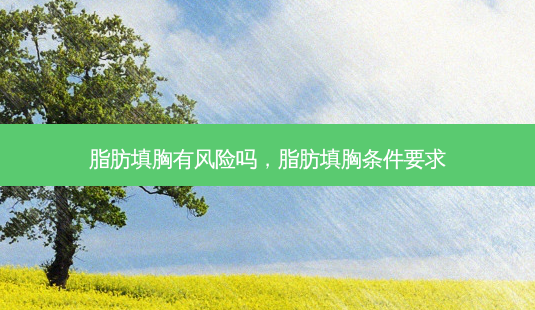 脂肪填胸有风险吗，脂肪填胸条件要求-第1张图片-琢颜网 - 美丽容颜从这里开始