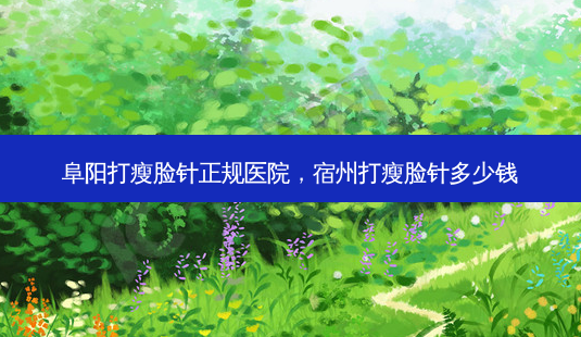 阜阳打瘦脸针正规医院，宿州打瘦脸针多少钱-第1张图片-琢颜网 - 美丽容颜从这里开始