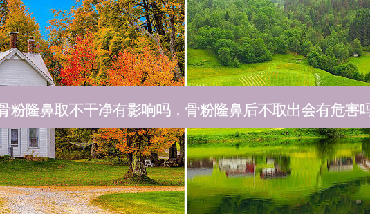 骨粉隆鼻取不干净有影响吗，骨粉隆鼻后不取出会有危害吗-第1张图片-琢颜网 - 美丽容颜从这里开始