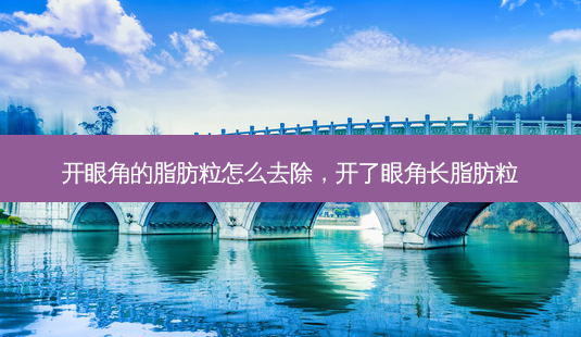 开眼角的脂肪粒怎么去除,开了眼角长脂肪粒-第1张图片-琢颜网 - 美丽容颜从这里开始 开眼角的脂肪粒怎么去除,开了眼角长脂肪粒-第1张图片-琢颜网 - 美丽容颜从这里开始
