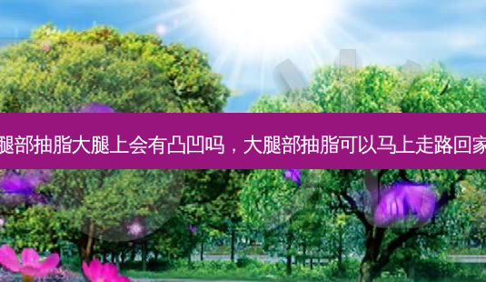 大腿部抽脂大腿上会有凸凹吗,大腿部抽脂可以马上走路回家吗-第1张图片-琢颜网 - 美丽容颜从这里开始 大腿部抽脂大腿上会有凸凹吗,大腿部抽脂可以马上走路回家吗-第1张图片-琢颜网 - 美丽容颜从这里开始