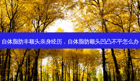 自体脂肪丰额头亲身经历,自体脂肪额头凹凸不平怎么办-第1张图片-琢颜网 - 美丽容颜从这里开始 自体脂肪丰额头亲身经历,自体脂肪额头凹凸不平怎么办-第1张图片-琢颜网 - 美丽容颜从这里开始