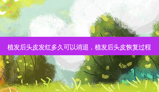 植发后头皮发红多久可以消退,植发后头皮恢复过程-第1张图片-琢颜网 - 美丽容颜从这里开始 植发后头皮发红多久可以消退,植发后头皮恢复过程-第1张图片-琢颜网 - 美丽容颜从这里开始