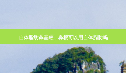自体脂肪鼻基底,鼻根可以用自体脂肪吗-第1张图片-琢颜网 - 美丽容颜从这里开始 自体脂肪鼻基底,鼻根可以用自体脂肪吗-第1张图片-琢颜网 - 美丽容颜从这里开始