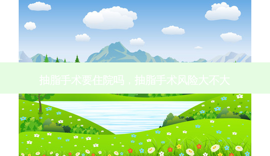 抽脂手术要住院吗,抽脂手术风险大不大-第1张图片-琢颜网 - 美丽容颜从这里开始 抽脂手术要住院吗,抽脂手术风险大不大-第1张图片-琢颜网 - 美丽容颜从这里开始